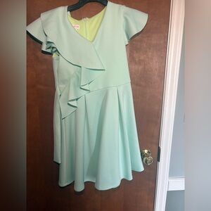 Mint Green Ruffle Dress